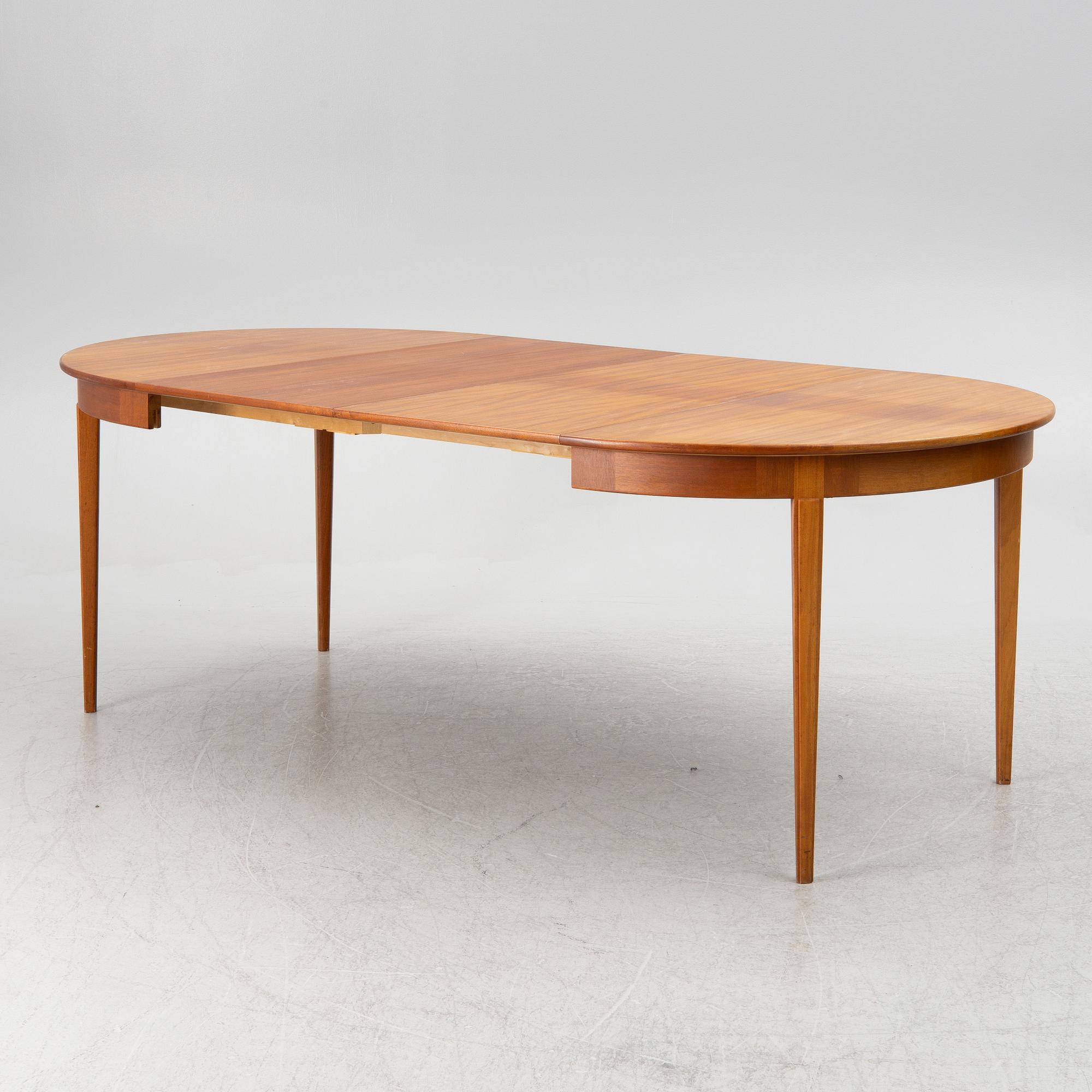 Carl Malmsten, a dining table, "Pyramid", second half of the 20th century.