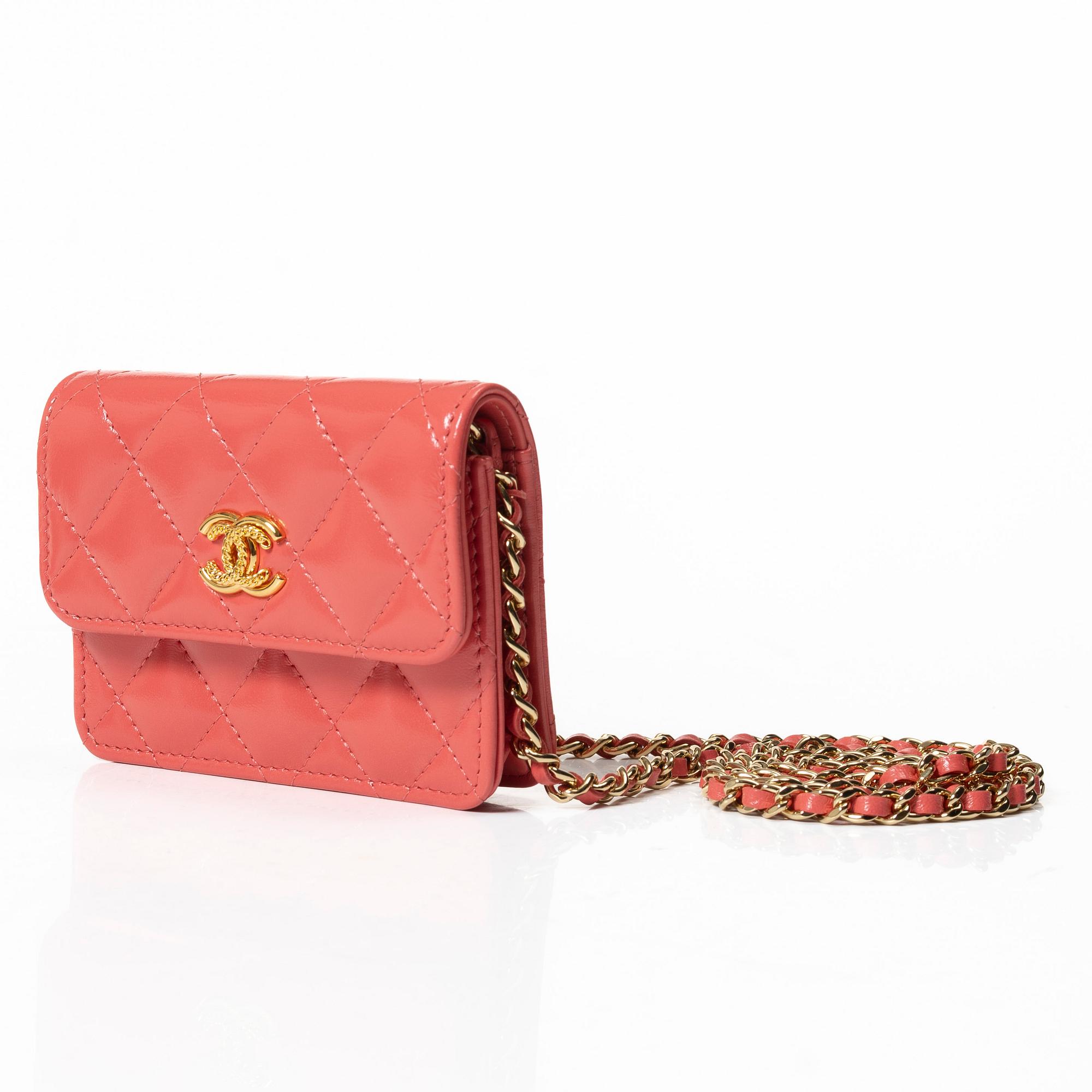 Chanel, Bag, "Flap card holder/wallet on chain".