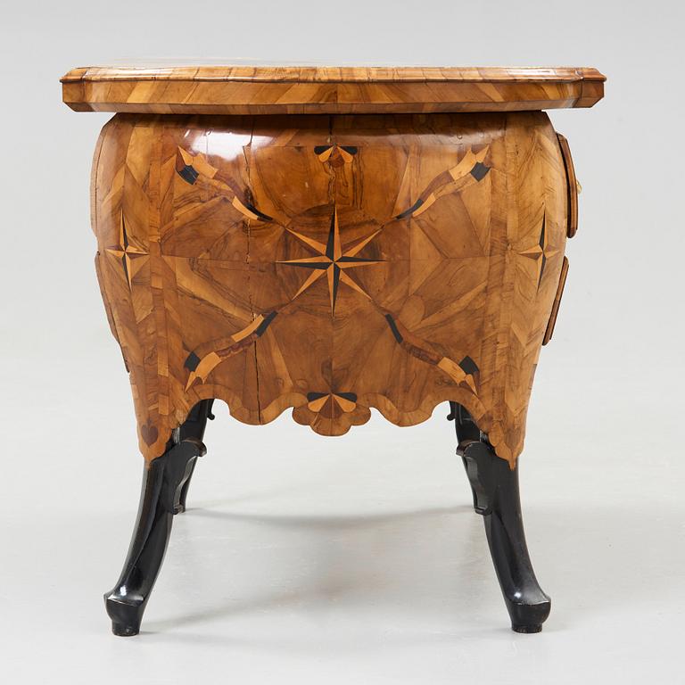 A Rococo mid 18th century commode, probably German.