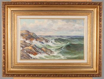 AARNE ALANKO, olja på duk uppfodrad på skiva, signerad och daterad -41.