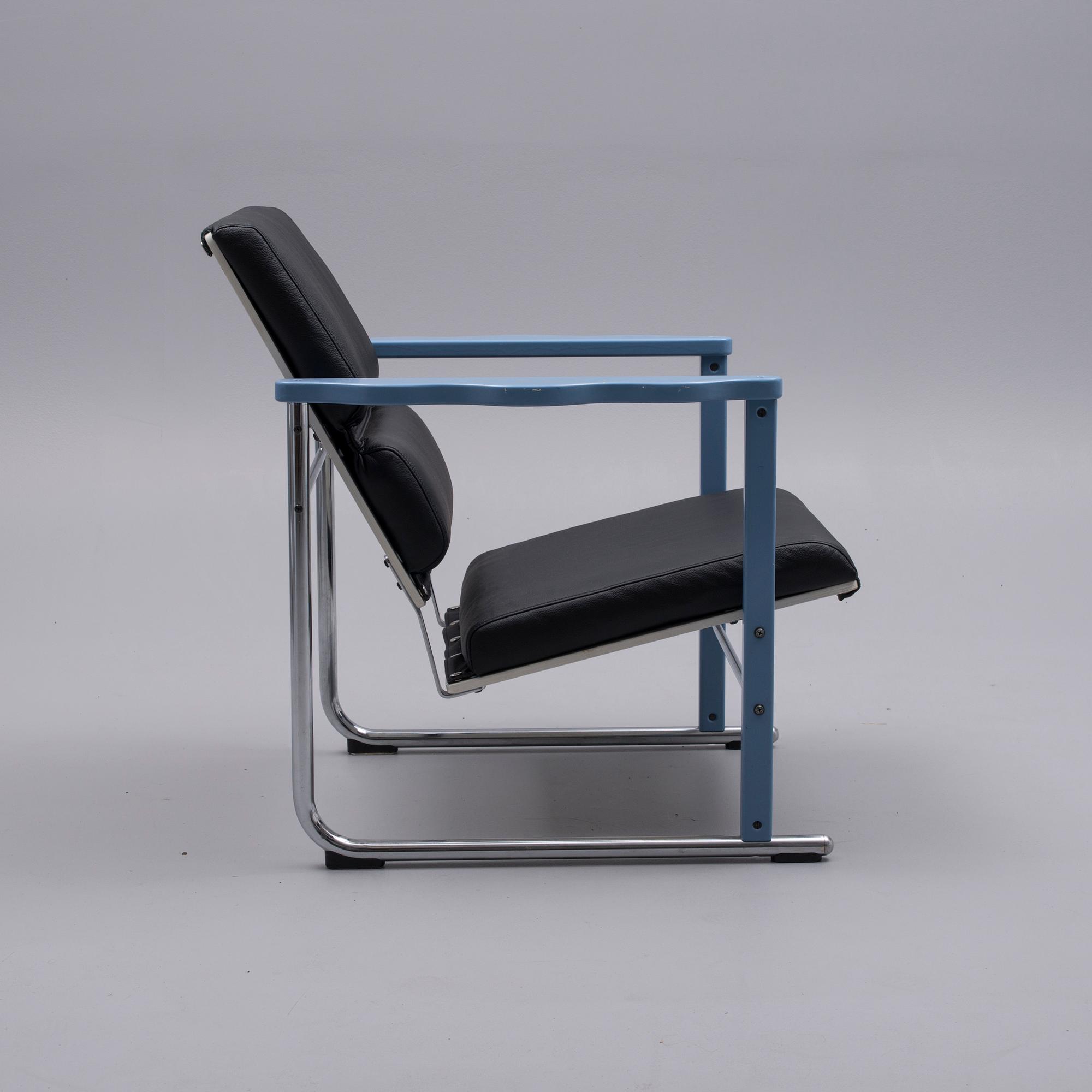 YRJÖ KUKKAPURO, fåtölj, "Experiment", Avarte 1980-tal.