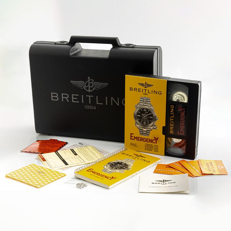 Breitling, Emergency, wristwatch, 43 mm.