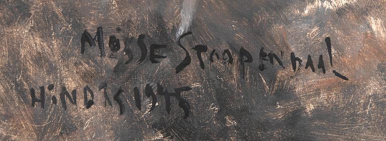 Mosse Stoopendaal, oil on canvas signed and dated 1945.