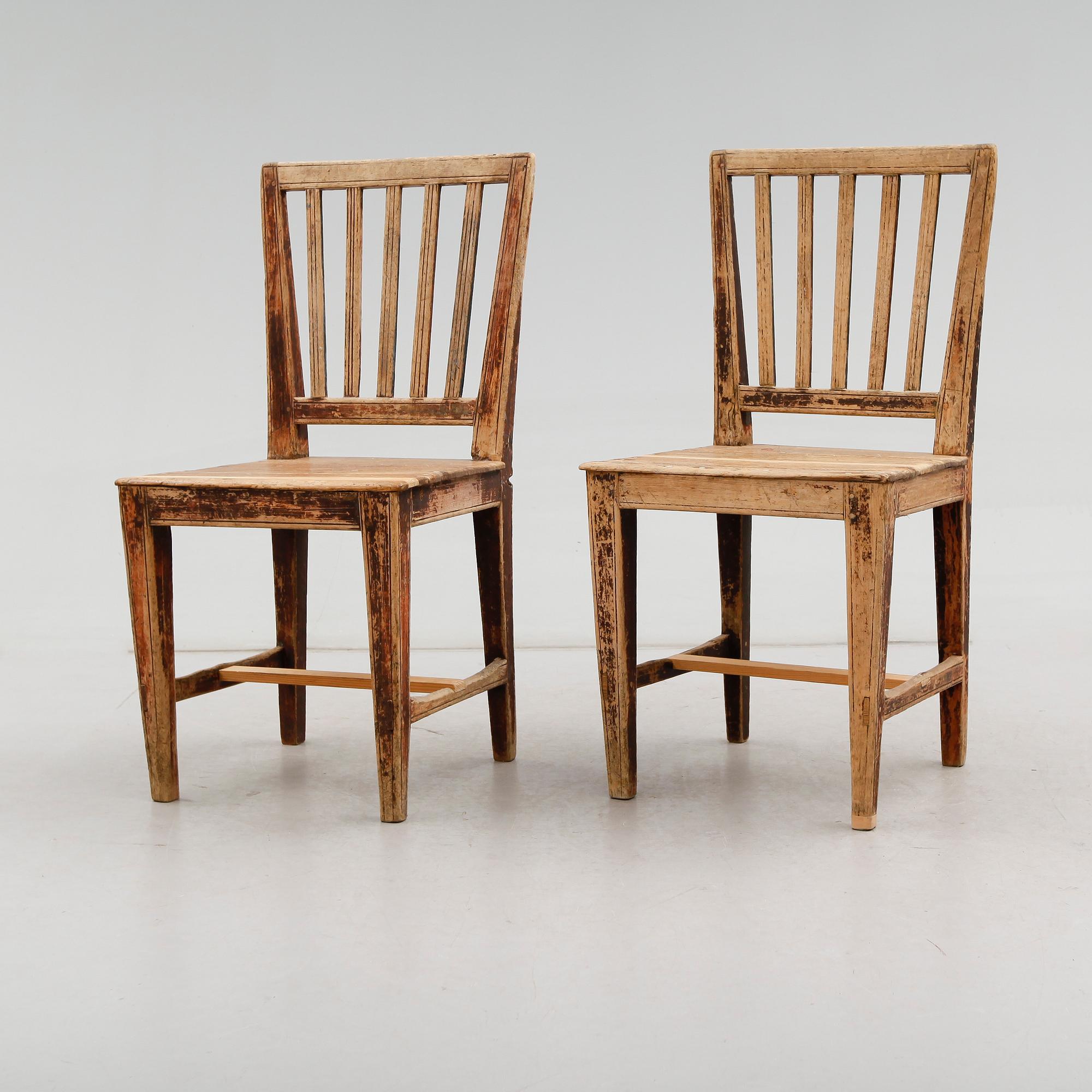 STOLAR, 1 par, allmoge, 1800-talets början.