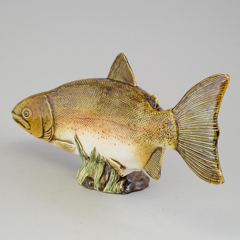 SVEN WEJSFELT, skulptur, fisk, stengods, Gustavsbergs studio.