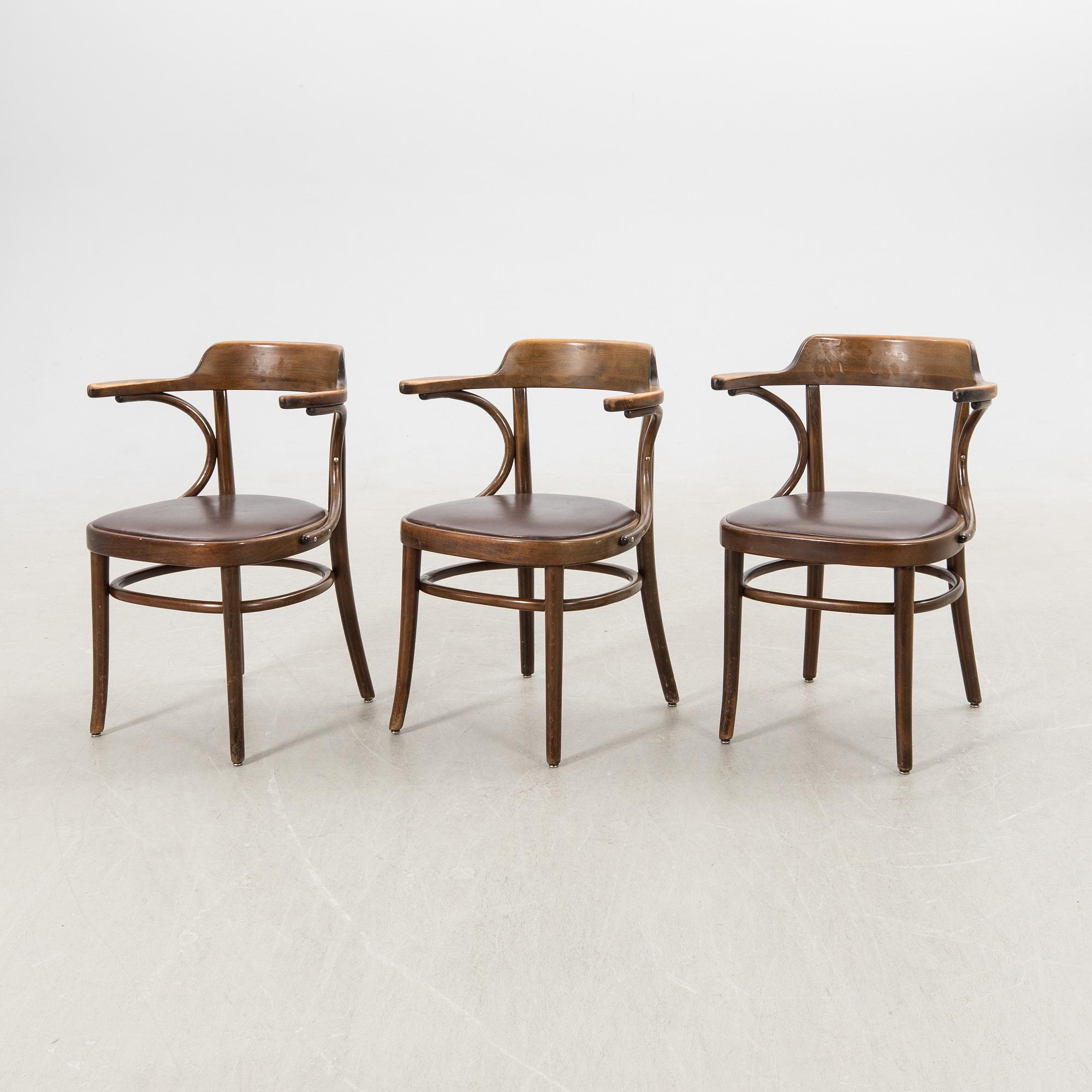 Armchairs 5 pcs Gemla late 20th century.