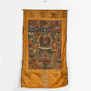 A Thangka of Padmasambhava, Tibet, 20th century.