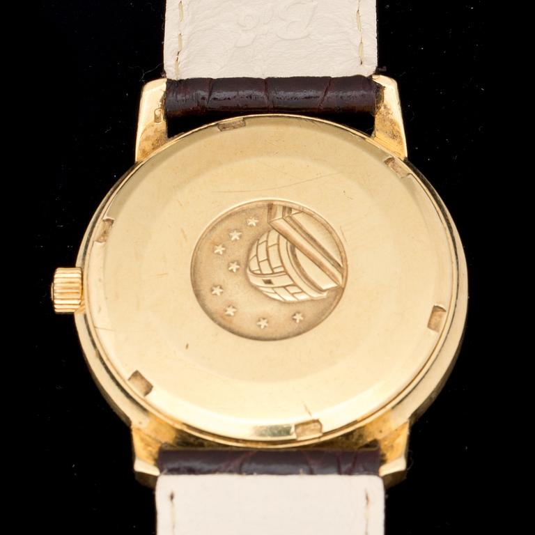 ARMBANDSUR. 18 k.Omega, Automatic, Chronometer, Officially Certified, Constellation.