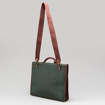 MULBERRY, a Scotchgrain briefcase.