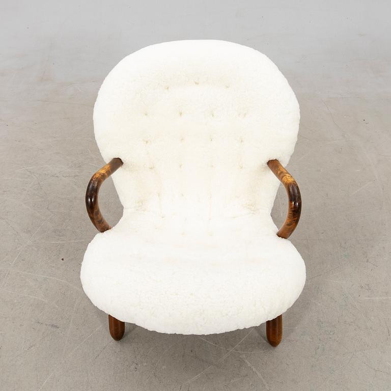 Scandinavian Modern, fåtölj "Clam chair", 1940/50-tal.