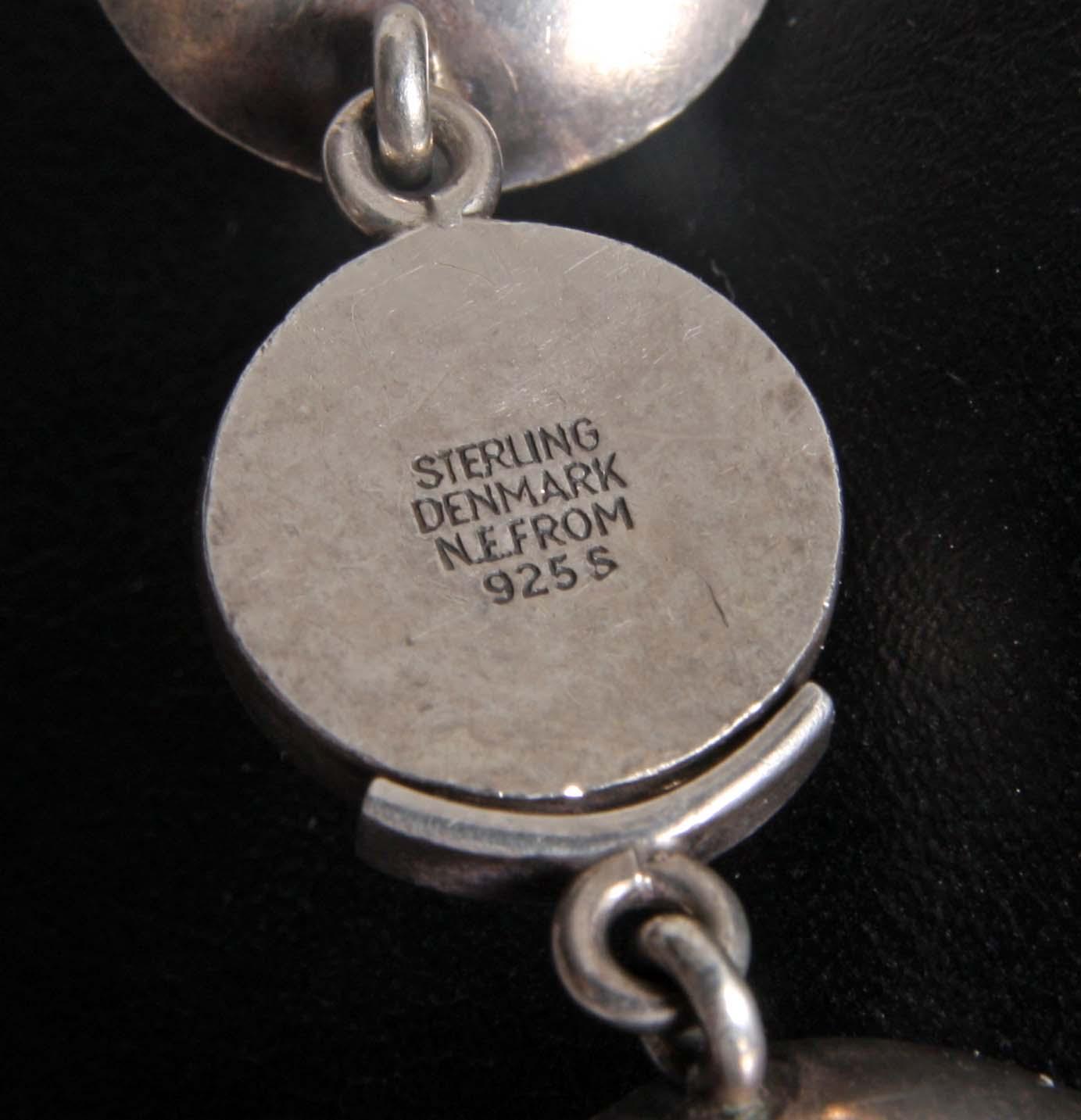 COLLIER, sterlingsilver, Niels Erik From, Danmark.