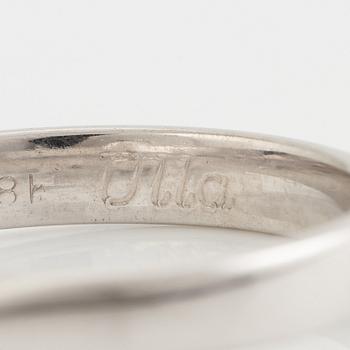 Ring, Schalins, 18K white gold with brilliant-cut diamond and accompanying report IGI.