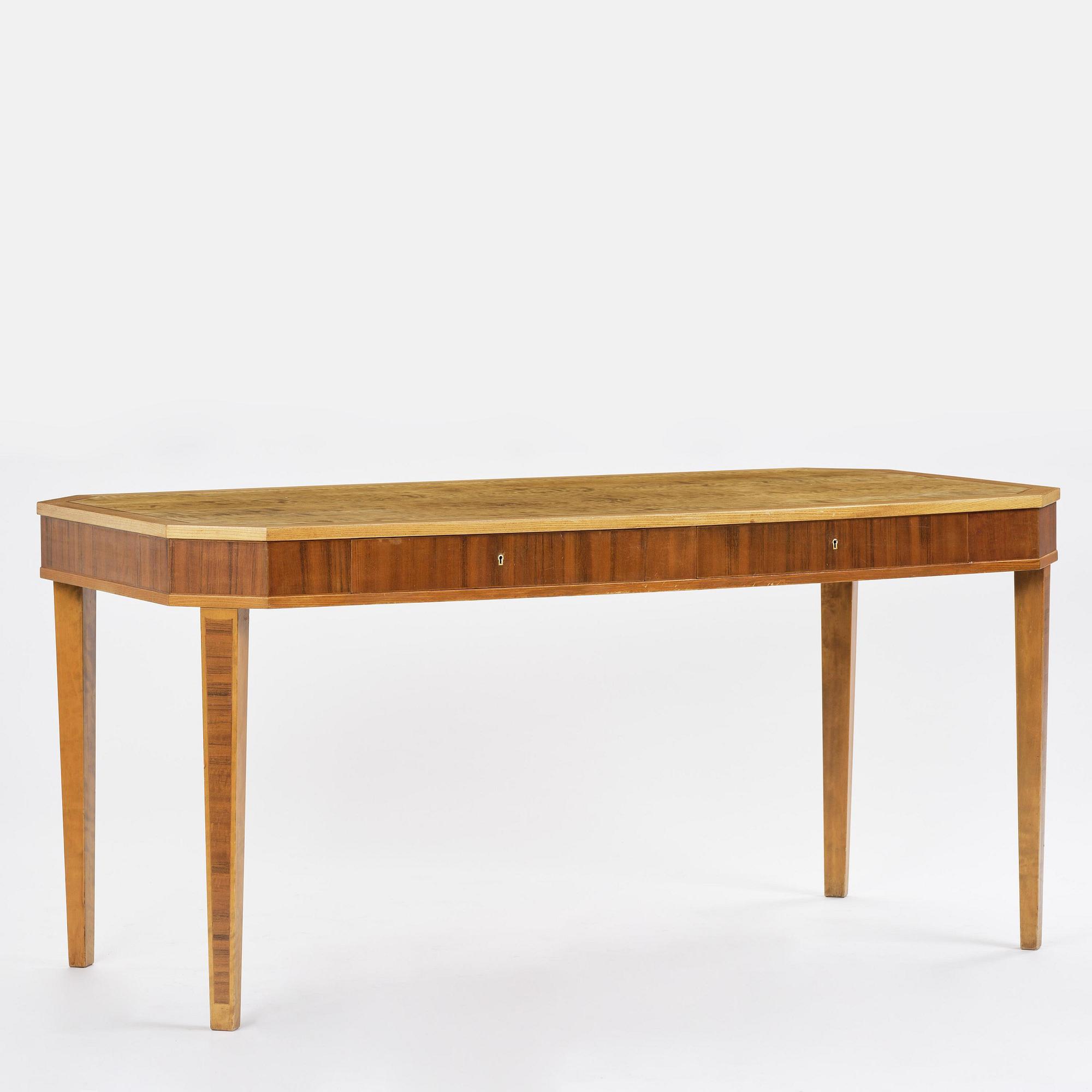 Carl Malmsten, a rare "Rosendal" desk, Nordiska Kompaniet, 1931.