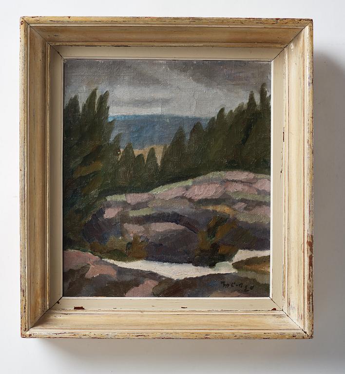 MARCUS COLLIN, oil on canvas, signed and dated -20.