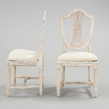 STOLAR, ett par, Gustavianska, 1700-talets slut.