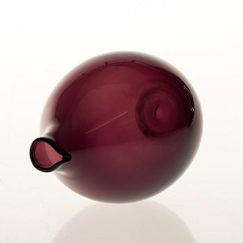 PULLO, lasia, "Lintupullo", signeerattu T. Sarpaneva -2501, Iittala.