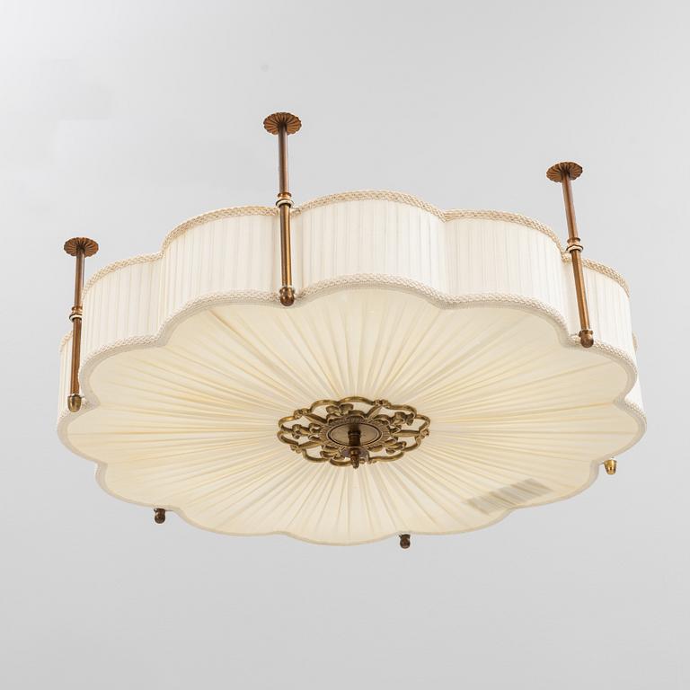 A Swedish Grace ceiling lamp, 1920's/30's.