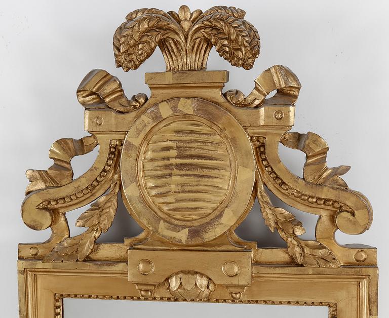 SPEGEL, Gustaviansk, med Stockholms hallstämpel 1780-tal.