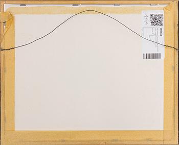 Nils Nilsson Skum, Reindeer on the mountain with a wolf attacking a reindeer.