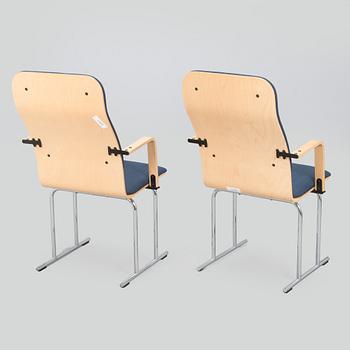 Yrjö Kukkapuro, a pair of 1980s  "Sirkus" armchairs, Avarte.