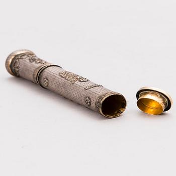 A French silver signet stamp, maker's mark E.G., second half of 19th Century.