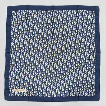 Christian Dior, two silk scarves.