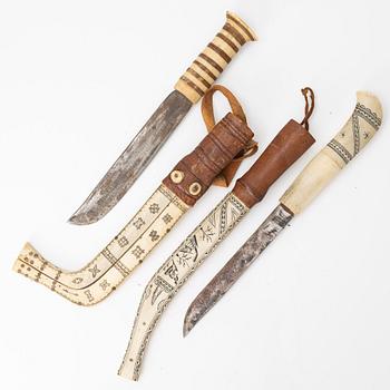 Two knives, unidentified craftsmen.