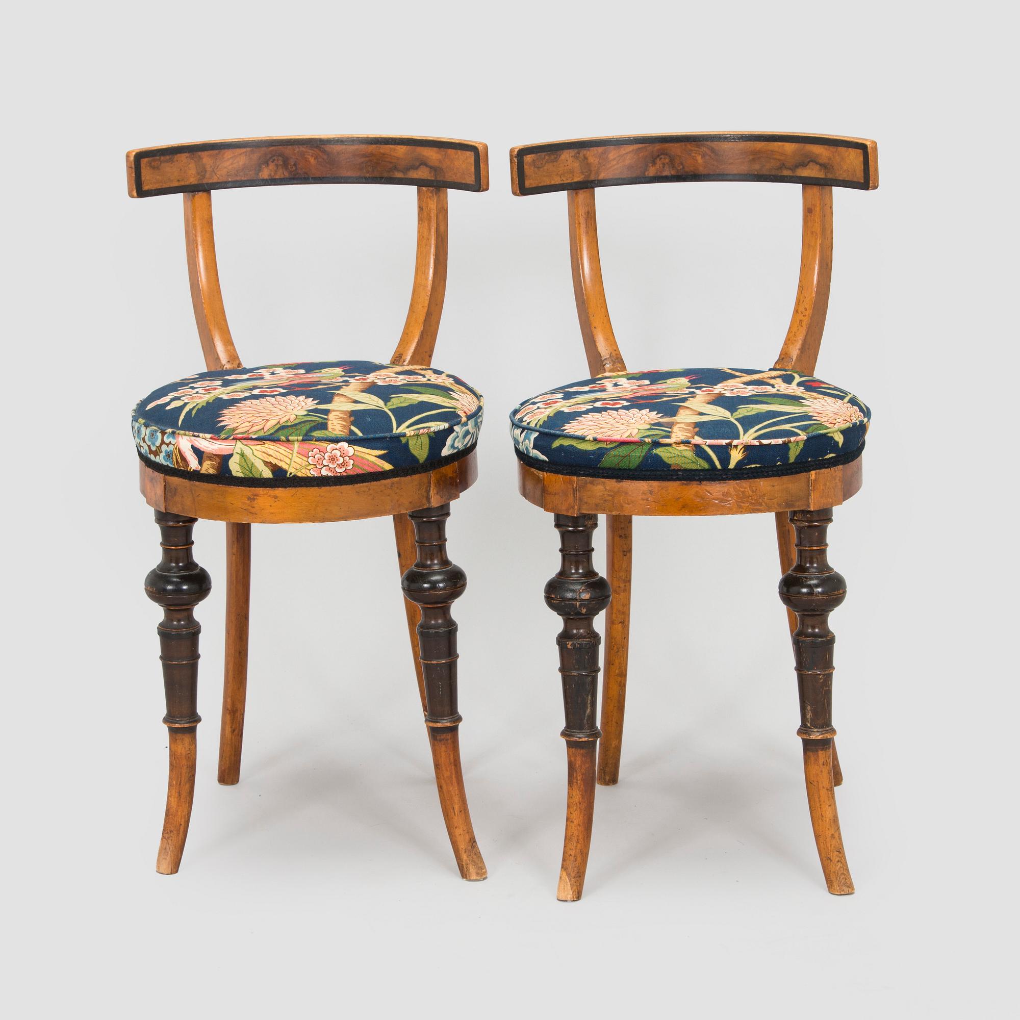 Stolar, 2 st, Danmark, 1800-talets slut.