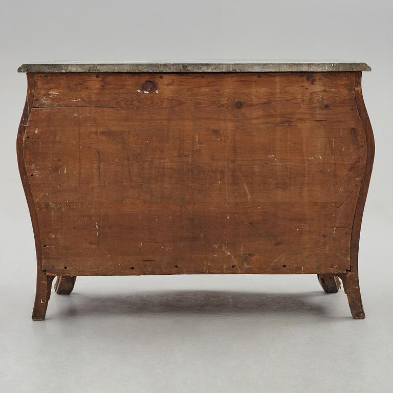 A Swedish Rococo 18th century commode presumably by Gustaf Foltiern (master in Stockholm 1771-1804).