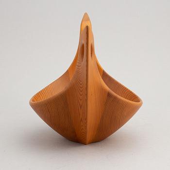 Johnny Mattsson, a wooden bowl, signed.