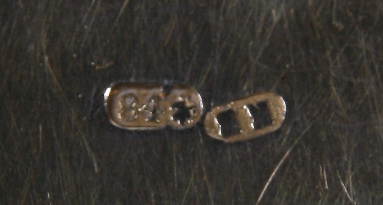 CIGARETTETUI, silver, Ryssland, 1880-tal.
