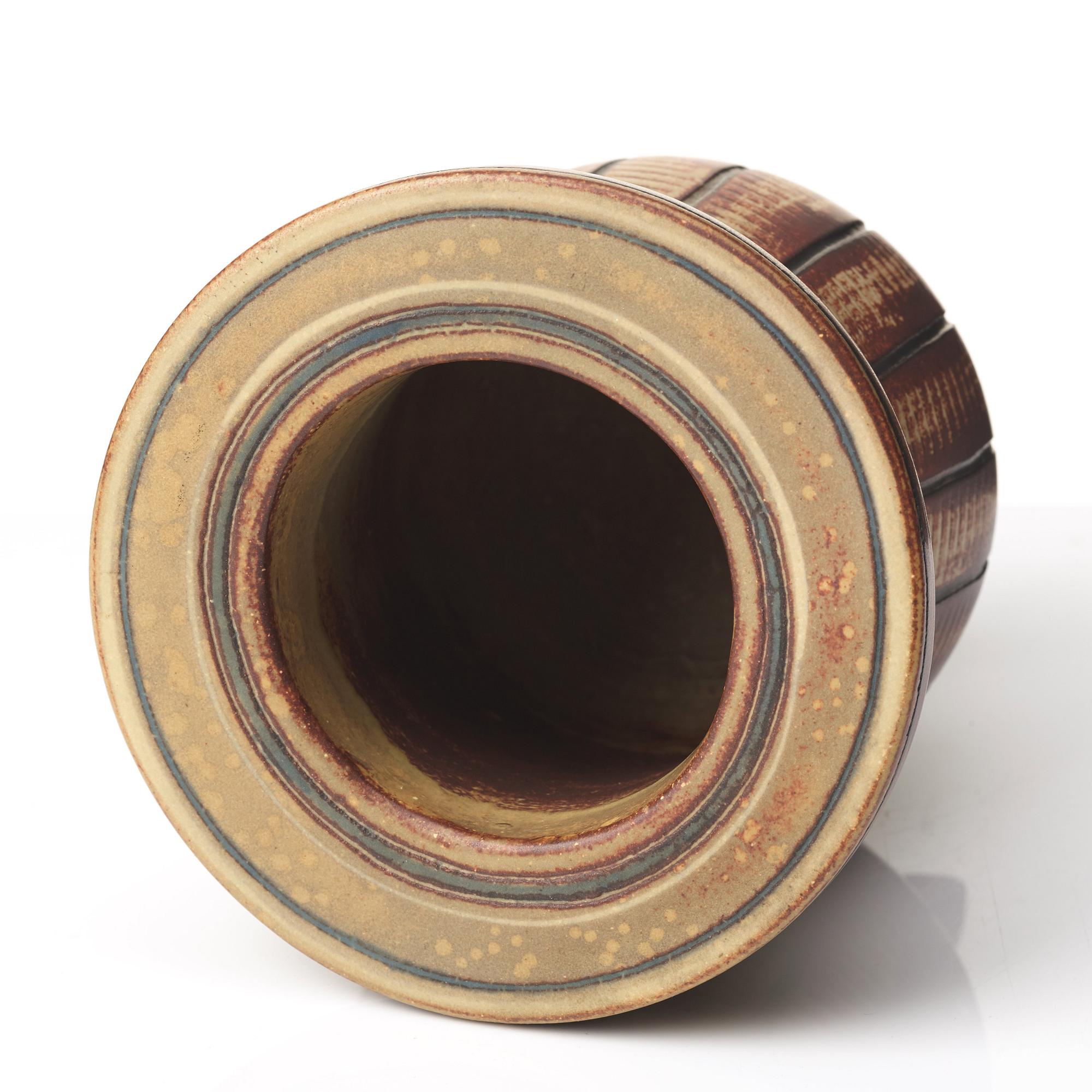Wilhelm Kåge, a "Farsta" stoneware vase, Gustavsberg studio, Sweden.