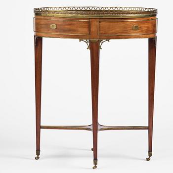 A late Gustavian mahogany table attributed to C. D. Fick (master in Stockholm 1776-1806).