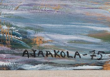 ALPO JAAKOLA, öljy kankaalle, signeerattu ja päivätty -75.