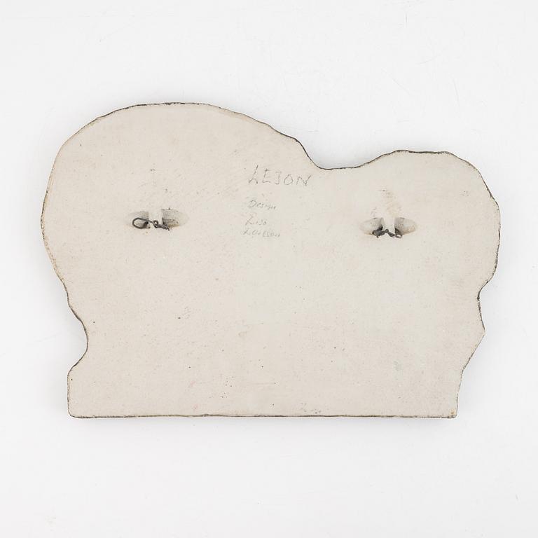 Lisa Larson, väggrelief, stengods, Gustavsberg.