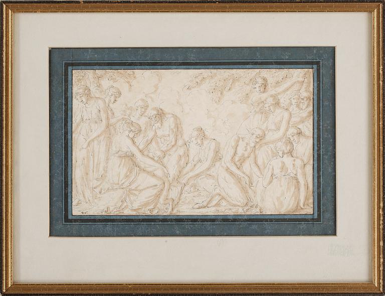 OKÄND KONSTNÄR 1600/1700-TAL, Teckning, ej signerad.