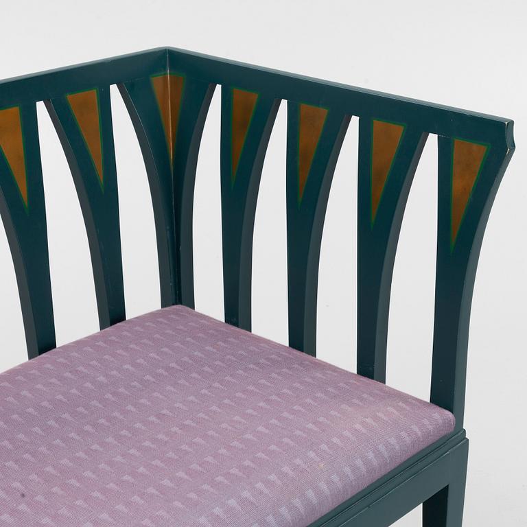 Eliel Saarinen, sofa "The Blue Settee", Adelta, Finland 1983.
