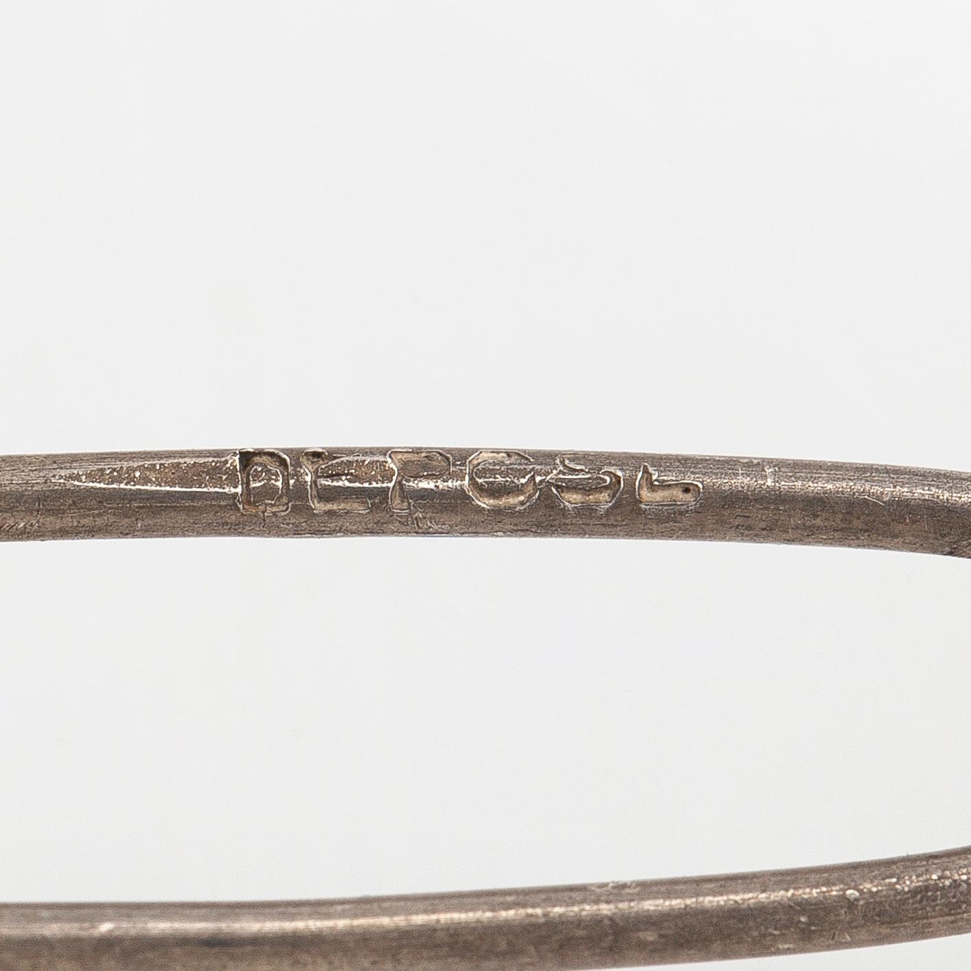 Brosch/hårsmycke/hänge, 18K guld/silver och gammalslipade diamanter, Franska stämplar, 1900-talets början.