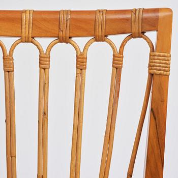 Josef Frank, ten dining chairs, model B 1165, Svenskt Tenn, before 1985.