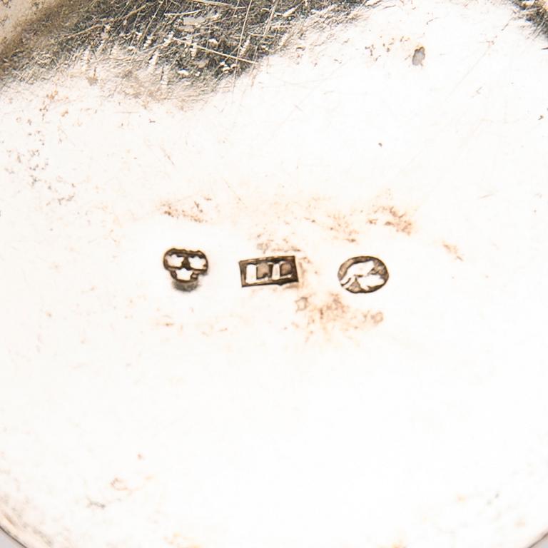 Parti silver, 8 delar, bla Sverige, 1800-tal.