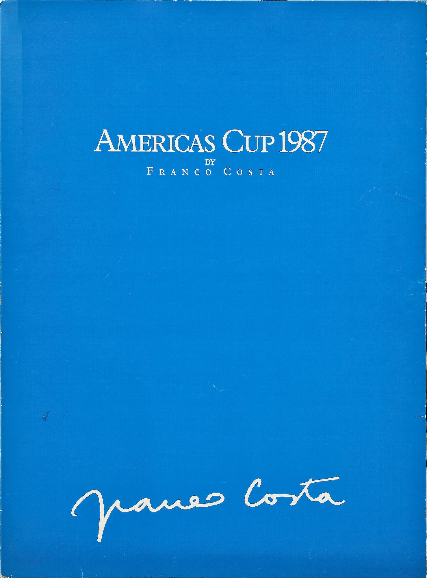 FRANCO COSTA, "Americas Cup 1987", litografier, 4 st.