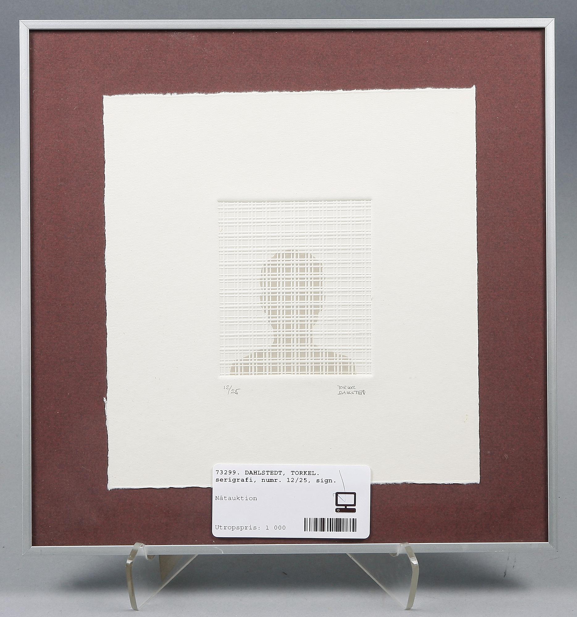 DAHLSTEDT, TORKEL, serigrafi, sign o numr 12/25.