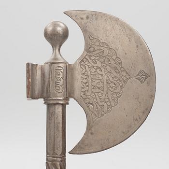 An Indian axe, 19th /20th century.