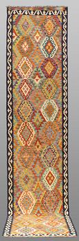 A runner, Kilim, ca 395 x 86 cm.