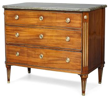 873. A late Gustavian commode.