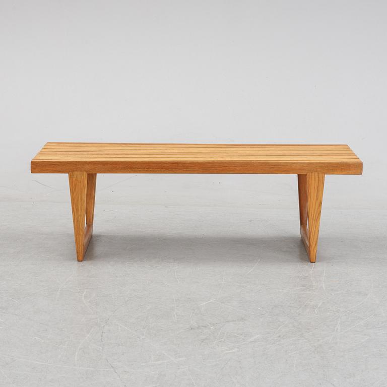 A 'Tokyo' oak bench by Yngvar Sandström for Nordiska Kompaniet, designed 1962.