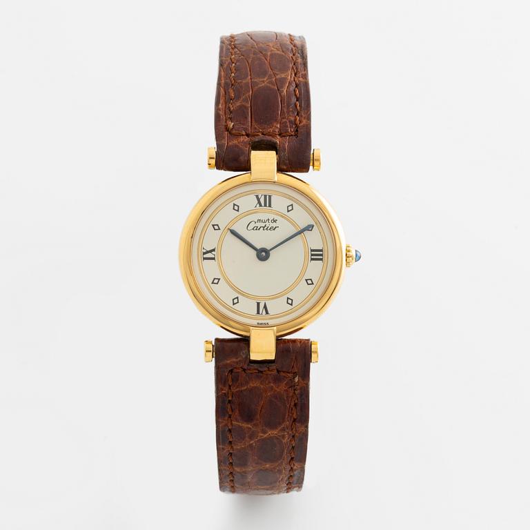 must de Cartier, VLC, wristwatch, 24 mm.
