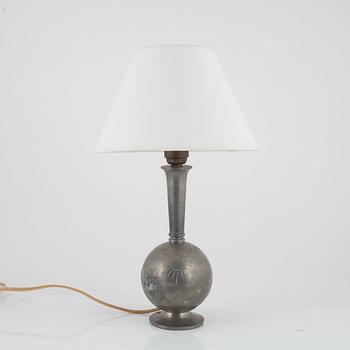 Sylvia Stave, tillskriven. Bordslampa, CG Hallberg, Stockholm 1934.