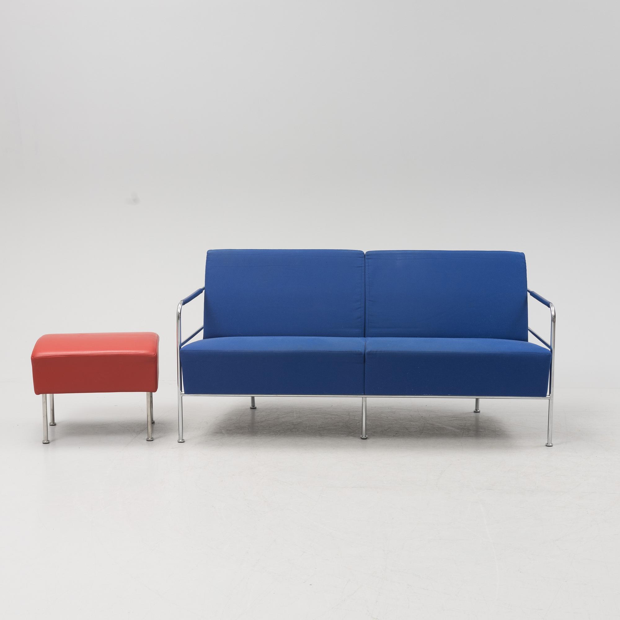 Gunilla Allard, soffa samt fotpall, "Cinema", Lammhults.