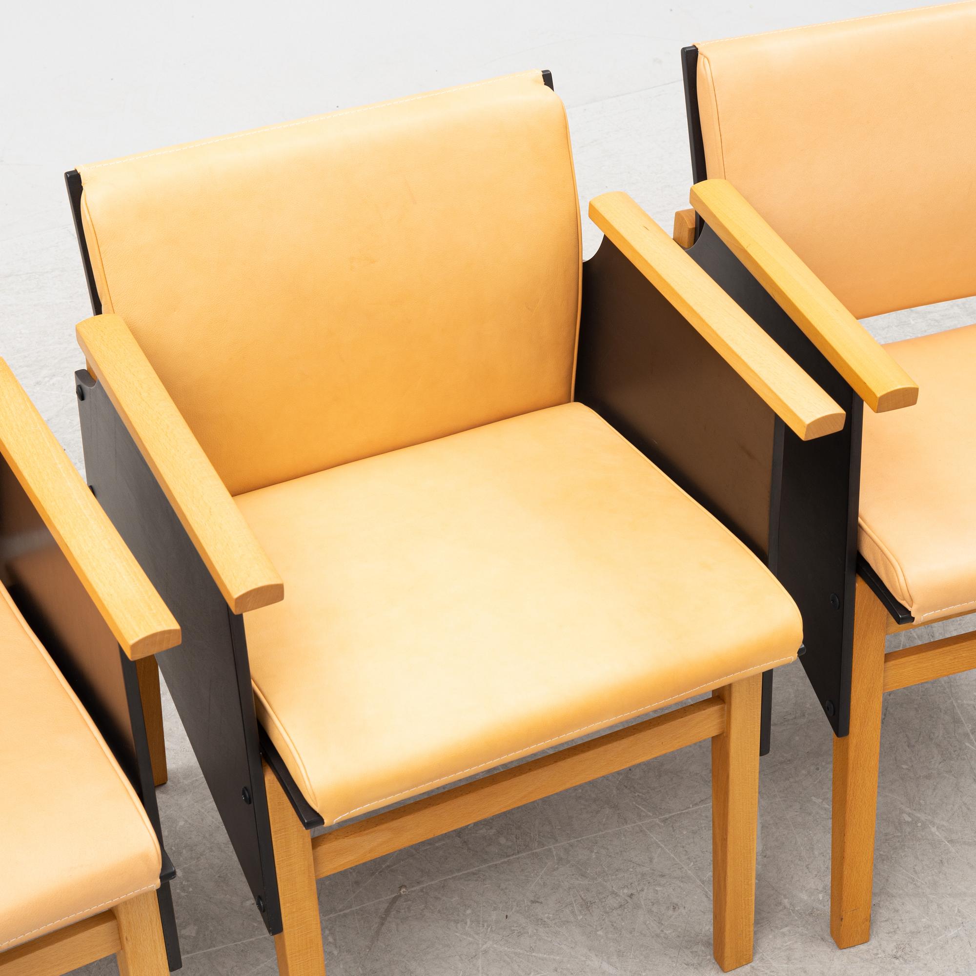 Torbjörn Ahlström, three beech armchairs.